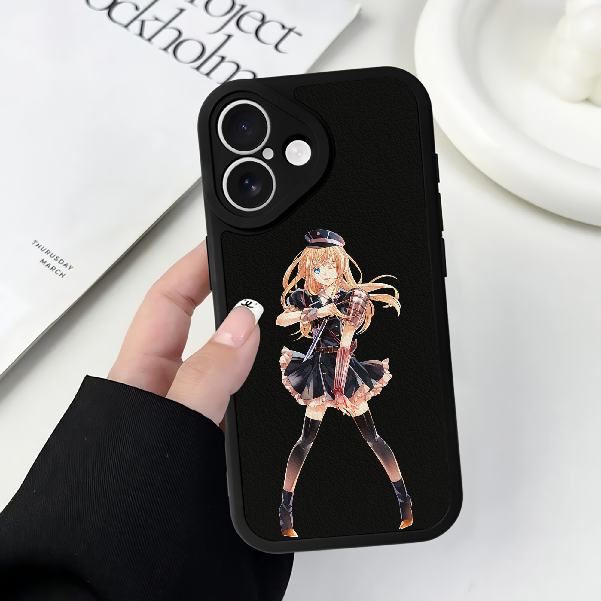 （画像用） 刀剣乱舞 Touken Ranbu 【iPhone 16シリーズ対応】シリコンスマホケース（レザー調） 材質：シリコン